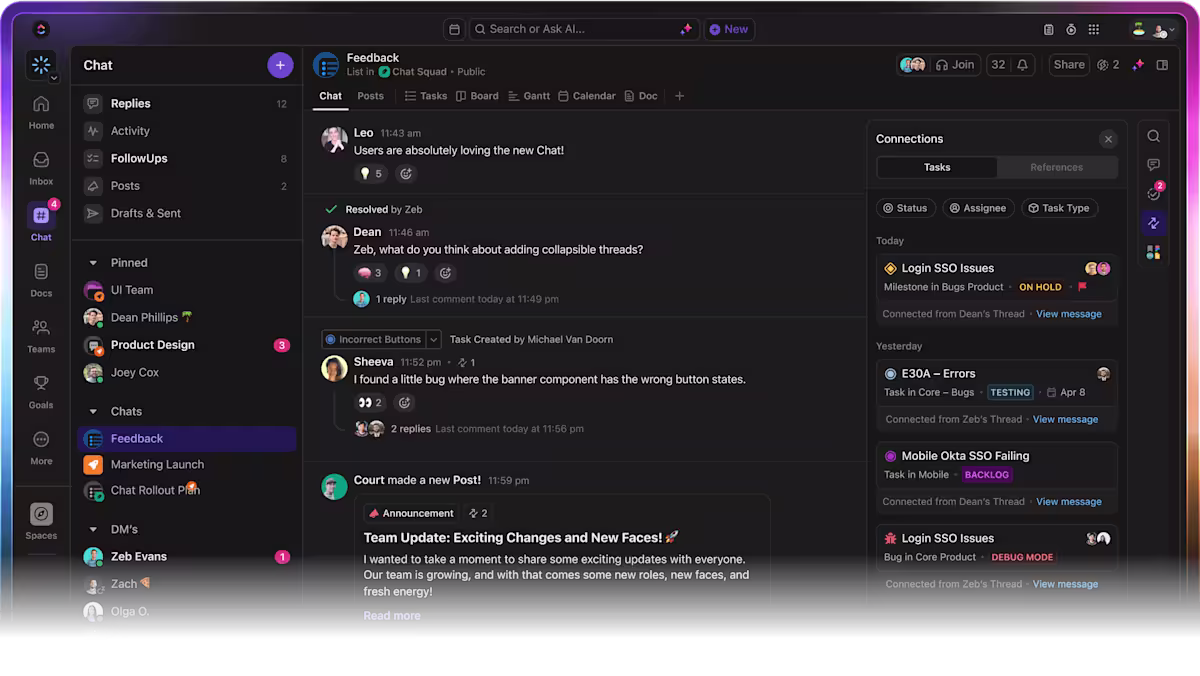 ClickUp Chat